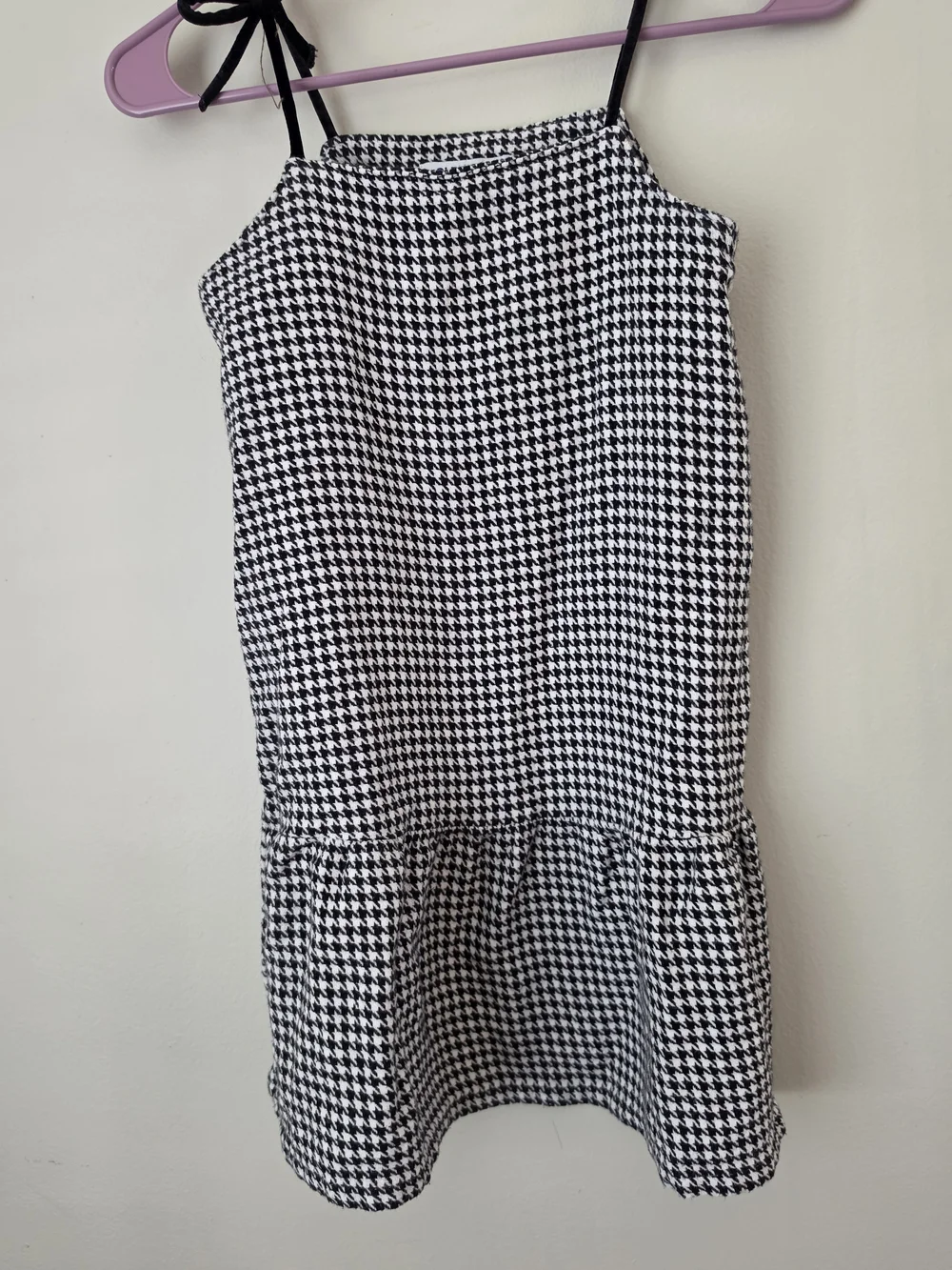 Old Navy Black and White Houndstooth Mini Dress